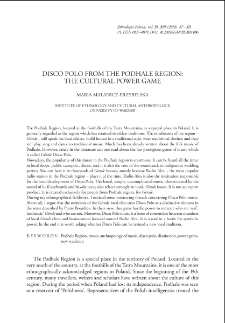 Disco Polo from the Podhale Region: The Cultural Power Game