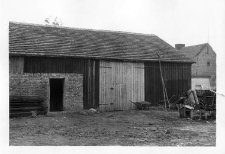 A gable structure in the barn