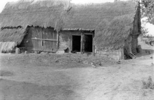 A gable structure in the barn