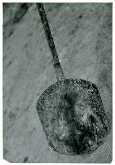 A bread oven shovel