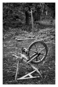 A spinning wheel