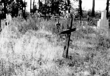 Graves in a graveyard