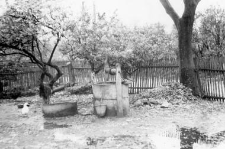 A well with a manual lift