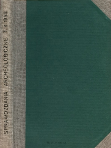 Sprawozdanie z badań przeprowadzonych w 1955 r. na terenie osady kultury ceramiki promienistej w Brzeziu w pow. Bochnia