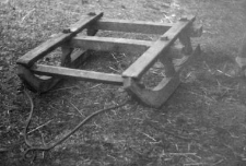 Rear section of a two-piece sleigh