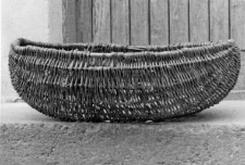 wicker handleless basket [vernacular term 