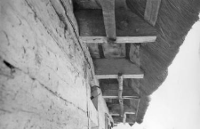 roof setting in a log structure