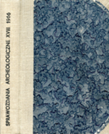 Wyniki badań wczesnołużyckiej części cmentarzyska w Kietrzu, pow. Głubczyce, w latach 1962-1964