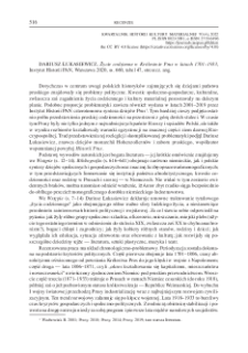 Życie codzienne w Kr&oacute;lestwie Prus w latach 1701&ndash;1933, DARIUSZ ŁUKASIEWICZ, Instytut Historii PAN, Warszawa 2020, ss. 660, tabel 47, streszcz. ang. : [recenzja]