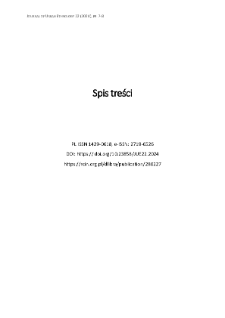 Spis treści