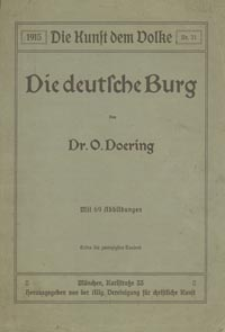 Die deutsche Burg : erstes bis zwanziger Tausend
