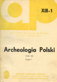 Z problematyki wytw&oacute;rczości metalurgicznej epoki brązu w p&oacute;łnocno-wschodniej Polsce i na terenach sąsiednich