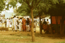 Religious fair in a small town (Iconographic document)