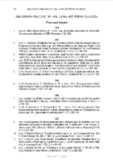 Bibliografia prac doc. dr. hab. Marka Krzysztofa Dulinicza