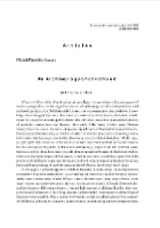 An archaeology of childhood