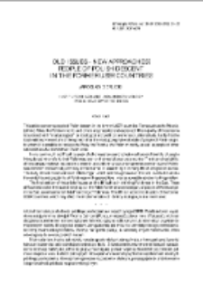 Old issues &ndash; new approaches? People of Polish descent in the former USSR countries