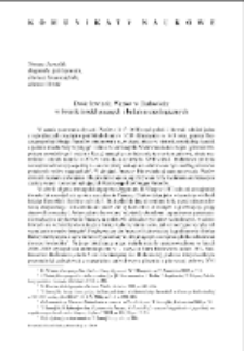 Dw&oacute;r łowiecki Waz&oacute;w w Białowieży w świetle źr&oacute;deł pisanych i badań archeologicznych