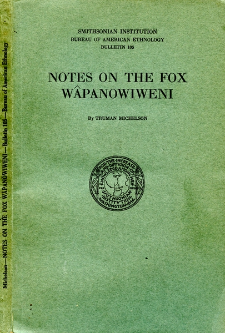 Notes on the Fox W&acirc;panowiweni