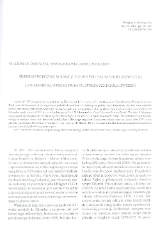 Średniowieczne wraki z p&oacute;łwyspu Falsterbo (Szwecja)