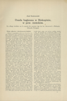 Osada bagienna w Biskupinie, w pow. żnińskim