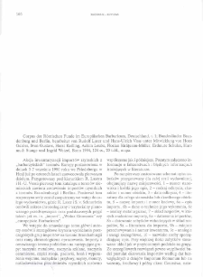 Corpus der R&ouml;mischen Funde im Europ&auml;ischen Barbaricum, Deutschland, t. 1; Bundesl&auml;nder Brandenburg und Berlin, bearbeitet von Rudolf Laser und Hans-Ulrich Voss unter Mitwicklung von Horst Geisler, Sven Gustavs, Horst Keilling, Achim Leube, Florian Sărăteanu-M&uuml;ller, Erdmute Schulze, Hartmuth Stange und Ingrid Wetzel, Bonn 1994 : [recenzja]