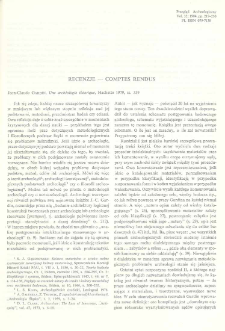 Une arch&eacute;ologie th&eacute;orique, Jean-Claude Gardin, Paris, 1979: [recenzja]