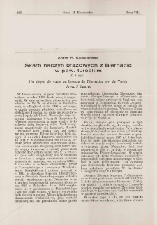 Skarb naczyń brązowych z Biernacic w pow. tureckim