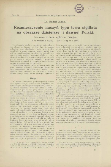 Rozmieszczenie naczyń typu terra sigillata na obszarze dzisiejszej i dawnej Polski
