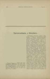 Studien &uuml;ber Nordeurop&auml;ische Fibelformen der ersten nachchristlichen Jahrhunderte mit Ber&uuml;cksichtigung der provinzialr&ouml;mischen und s&uuml;drussischen Formen. - 2. Aufl., Oscar Almgren, Leipzig, 1923 : [recenzja]