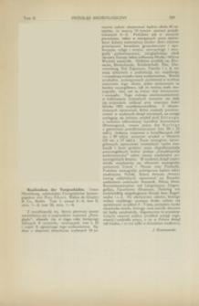 Reallexikon der Vorgeschichte. T. 1. Z. 2-4 ; T. 2, Z. 1-2 ; T. 3. Z. 1-4, Max Ebert (Hrsg.), Berlin : [recenzja]