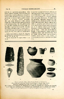 Nowe nabytki działu archeologicznego Muzeum Tow. Przyj. Nauk w Poznaniu z lat 1919-1921
