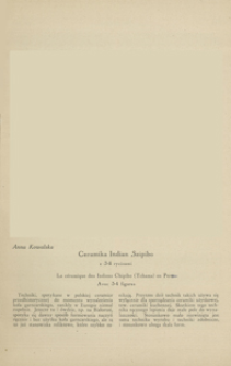 Ceramika Indian Szipibo