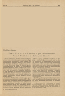 Dom z V w. n. e. w Latkowie w pow. inowrocławskim