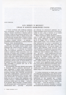 Kto wierzy w bociany? : uwagi w kwestii osobliwości nauki