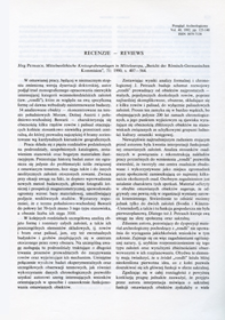 Mittelneolithische Kreisgrabenanlagen in Mitteleuropa, J&ouml;rg Petrasch, Bericht der Romisch-Germanischen Kommision, 71: (1990), s. 407-564 : [recenzja]