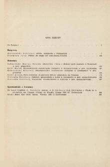 Spis treści = Sommaire