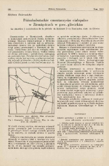P&oacute;źnohalsztackie cmentarzysko ciałopalne w Ziemięcicach w pow. gliwickim