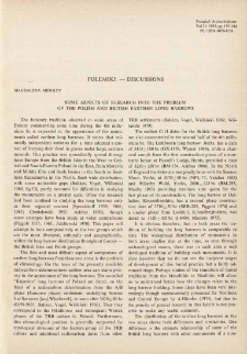 Some aspects of research into the problem of the Polish and British earthen long barrows