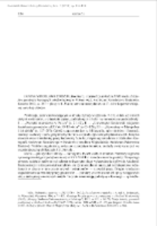 Geometrzy małopolscy do końca XVIII wieku. Z dziej&oacute;w geodezji i kartografii wielkoskalowej w Polsce, Janina Mirosława Stoksik, wyd. Archiwum Narodowe w Krakowie, Krak&oacute;w 2013, ss. 257 + plany nr 1-36 nlb; luźne arkusze plan&oacute;w nr 37-44 w kopercie wklejonej na tylnej okładce : [recenzja]