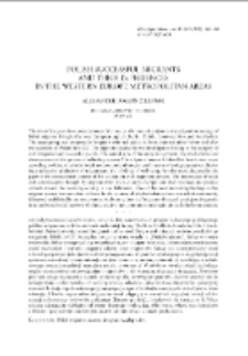 Polish Successful Migrants and Their Experiences in the Western Europe Metropolitan Areas