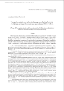 Topografi a szpitala-przytułku działającego przy kaplicy/kościele św. Barbary w Starej Częstochowie na przełomie XVIII i XIX w.
