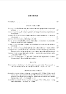 Contents = Spis treści