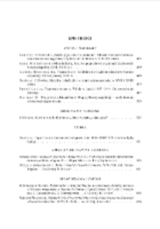 Contents = Spis treści