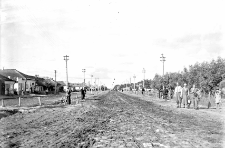 Krasnobrody nad Wieprzem, pow. Tomasz&oacute;w : gł&oacute;wna ulica
