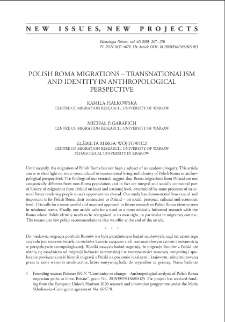 Polish Roma Migrations &ndash; Transnationalism and Identity in Anthropological Perspective