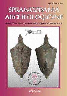 Sprawozdania Archeologiczne 75 nr 2 (2023)