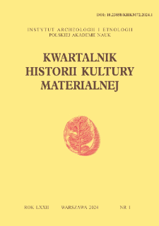 Kwartalnik Historii Kultury Materialnej T. 72 Nr 1