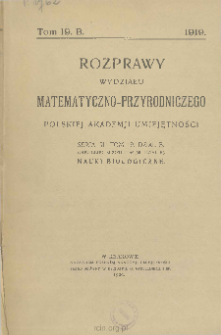 Rozprawy Wydziału Matematyczno-Przyrodniczego Akademji Umiejętności. Ser. 3. Dział A/B. Tom 19 (59)