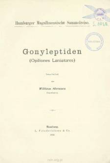 Gonyleptiden (Opiliones Laniatores)