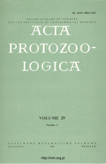 Acta Protozoologica, Vol. 29, Nr 3